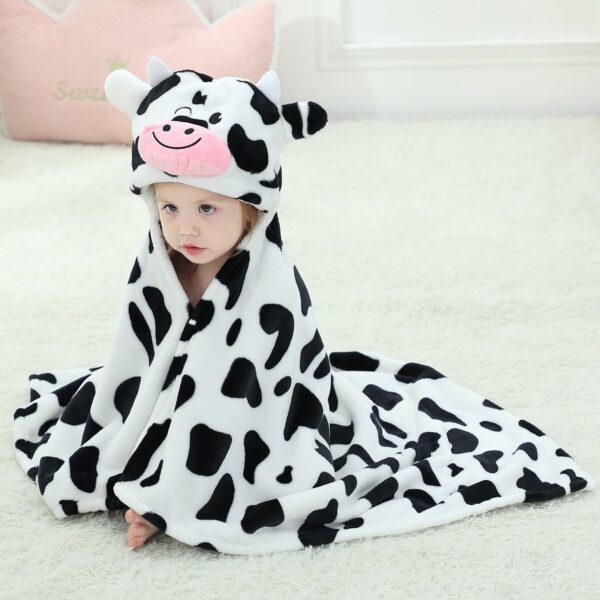 poncho de bain bébé vache