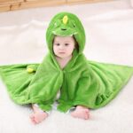 poncho de bain bébé flanelle