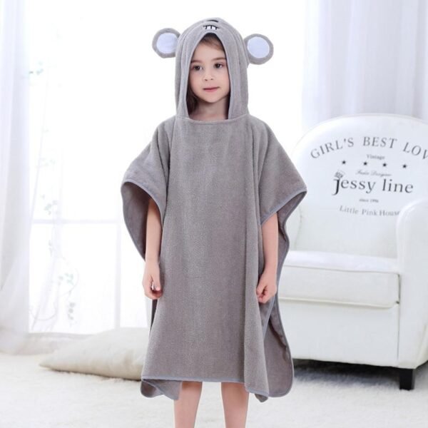 poncho de bain garçon ludique
