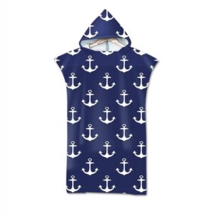 Poncho de Plage bleu marine