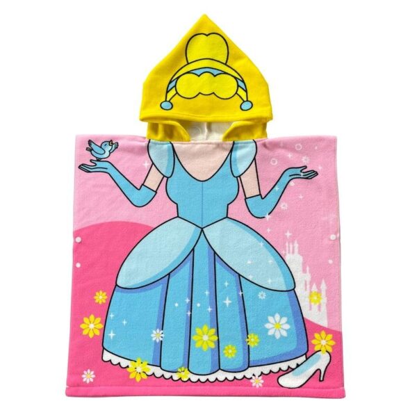 poncho de plage microfibre fille