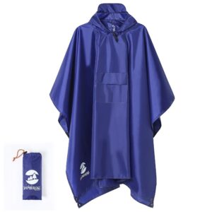 poncho pluie bleu