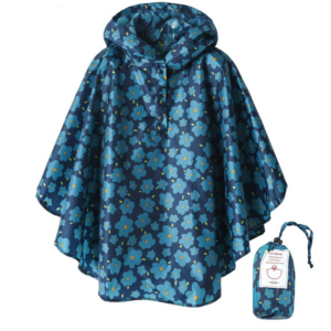 poncho de pluie avec motifs