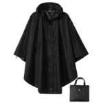 poncho de pluie noir