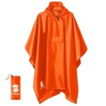 poncho pluie orange
