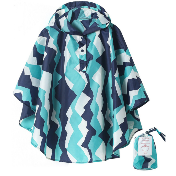 poncho de pluie enfant bleu
