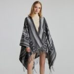 poncho d'hiver pour femme