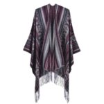 poncho avec franges