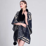 Poncho d'hiver élégant