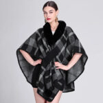 Poncho Ecossais Femme chic