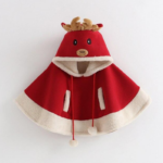 poncho enfant renne