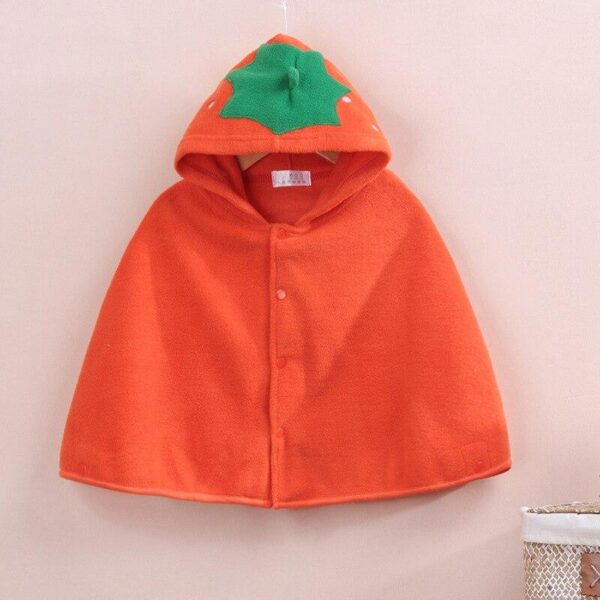 vue du Poncho Enfant Tomate