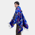 poncho couleur éclatante