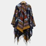 poncho motif vibrant