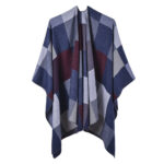 poncho pour femme carreauléger