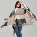 élégant poncho femme