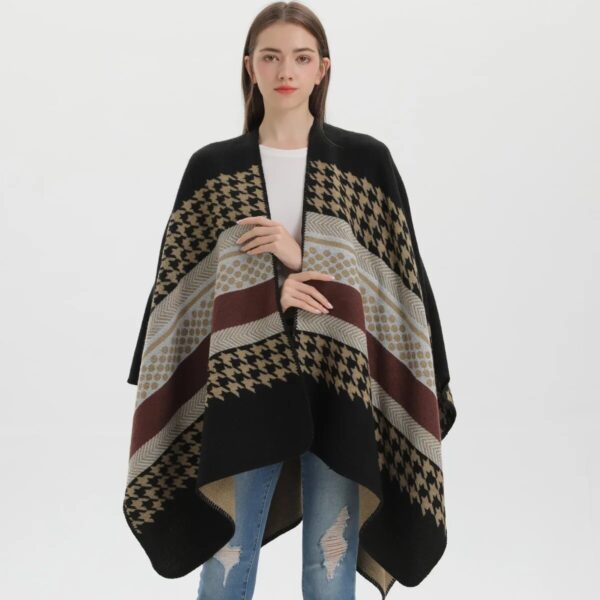poncho femme chaud