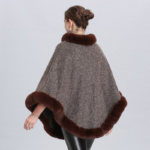 Poncho Femme d'hiver chaud