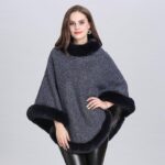 Poncho Femme à manches chauve-souris