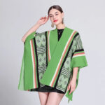 Poncho Femme Coloré rose