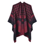 poncho coloré femme