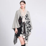 Poncho Femme Léopard