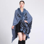 Mode Poncho Femme Léopard