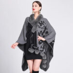 Élégant Poncho Femme Léopard