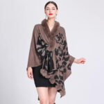Poncho tendance léopard