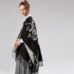 poncho avec franges