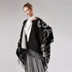 poncho femme luxueux