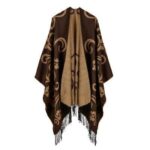 poncho chaud pour femme
