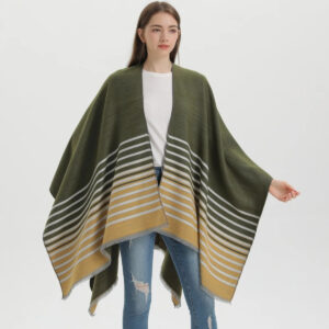 poncho femme classique