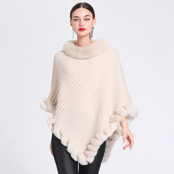 poncho femme tricot