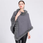 poncho tricot élégant