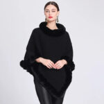 poncho chaud femme