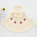 poncho enfant capuche fraises