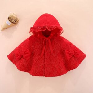 poncho fille en dentelle