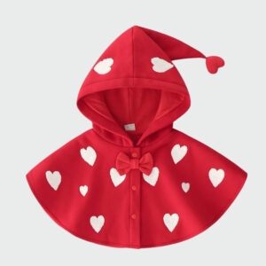poncho fille rouge