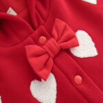 poncho à capuche rouge