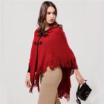 elegant poncho femme