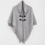 poncho franges chic