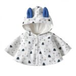 poncho blanc garçon