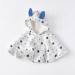 poncho coton blanc enfant