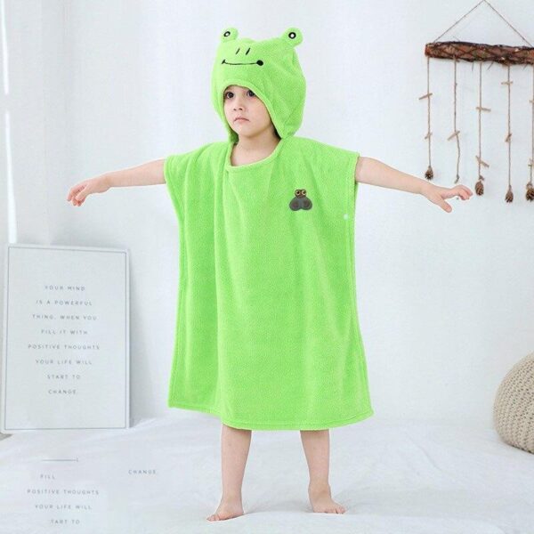 poncho pour enfant grenouille