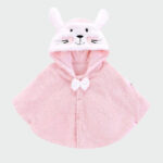 Poncho Hiver Fille rose
