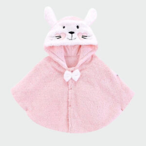 Poncho Hiver Fille rose