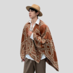 Poncho tendance pour homme