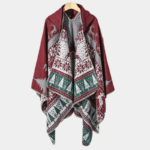 Motifs nordiques poncho