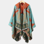 Poncho à capuche homme